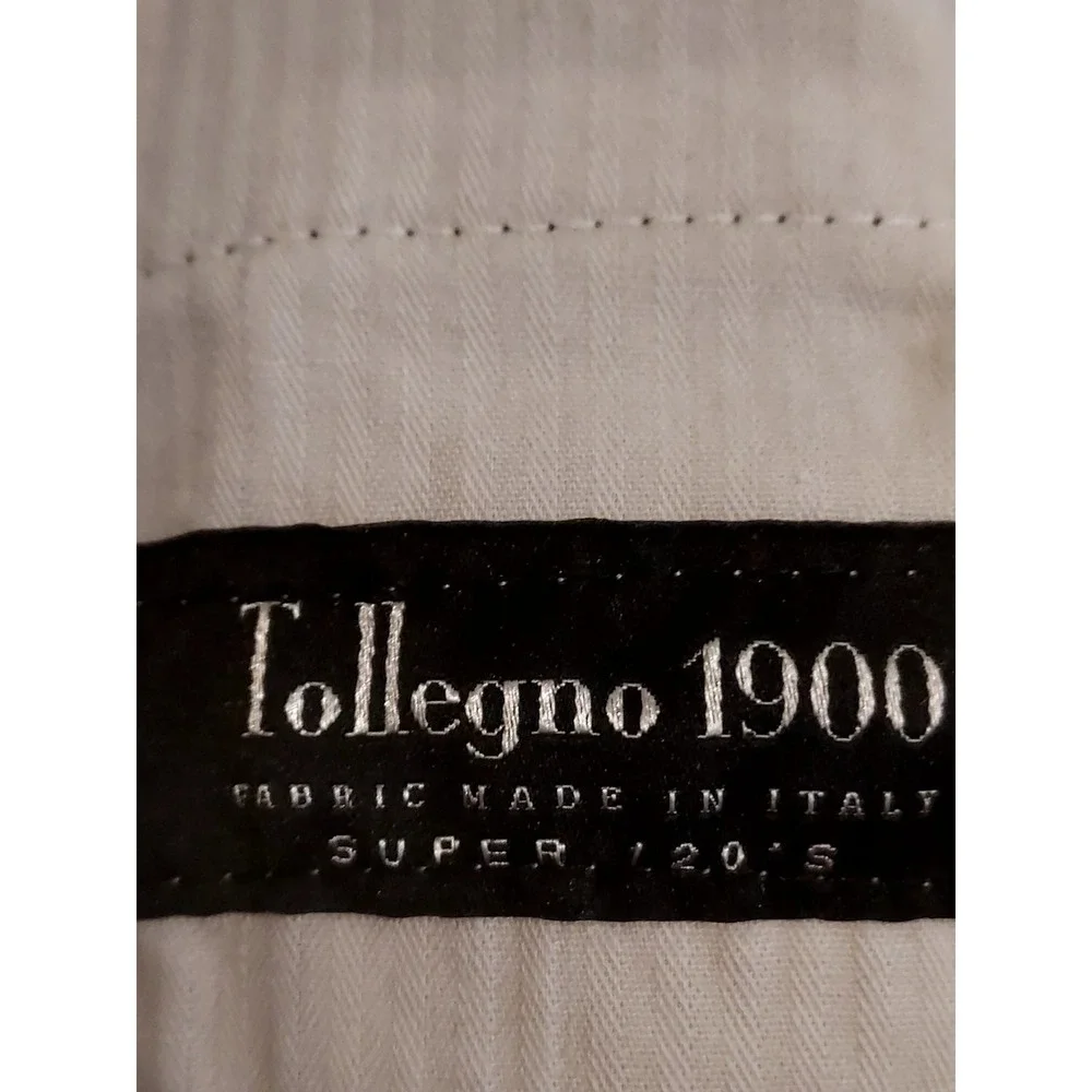 Joseph Abboud 40x 29  Gray Tollegno 1900 Italian Wool Slim Mens Suit Pants